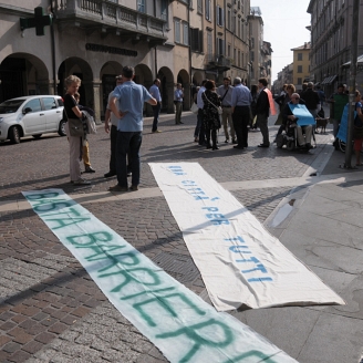 Preparativi per il corteo